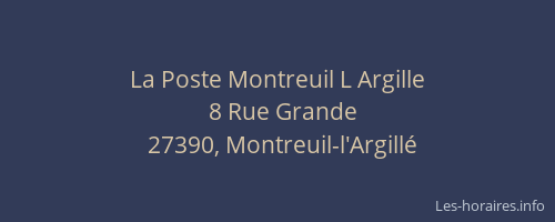 La Poste Montreuil L Argille