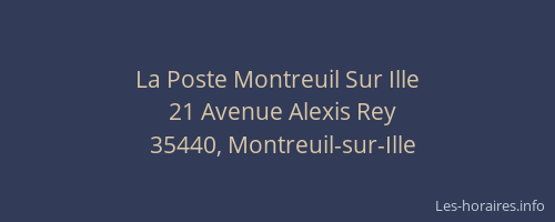La Poste Montreuil Sur Ille