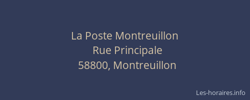 La Poste Montreuillon