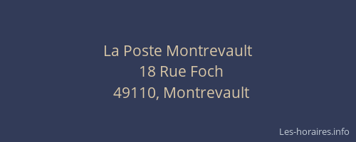 La Poste Montrevault