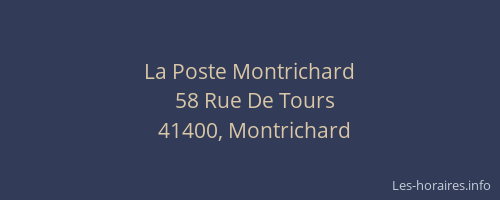 La Poste Montrichard