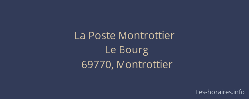 La Poste Montrottier