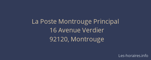La Poste Montrouge Principal