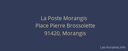 La Poste Morangis