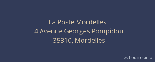 La Poste Mordelles