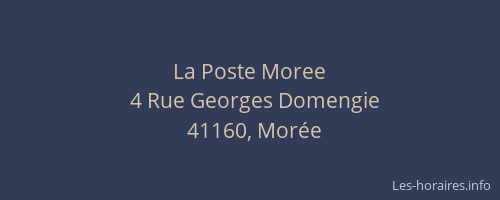 La Poste Moree