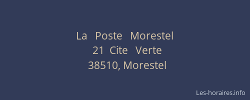 La   Poste   Morestel