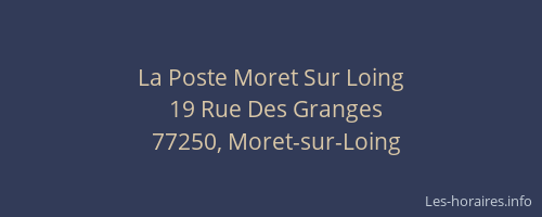 La Poste Moret Sur Loing