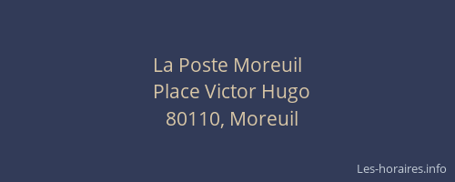 La Poste Moreuil