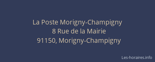 La Poste Morigny-Champigny