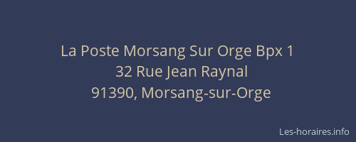 La Poste Morsang Sur Orge Bpx 1