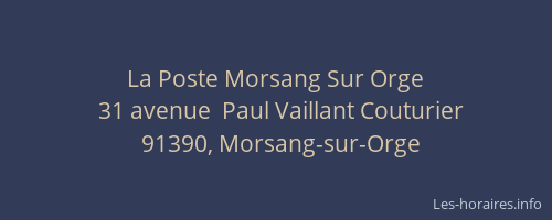 La Poste Morsang Sur Orge