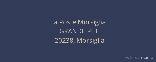 La Poste Morsiglia