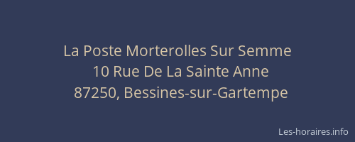 La Poste Morterolles Sur Semme