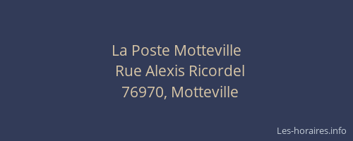La Poste Motteville