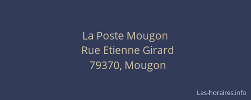 La Poste Mougon