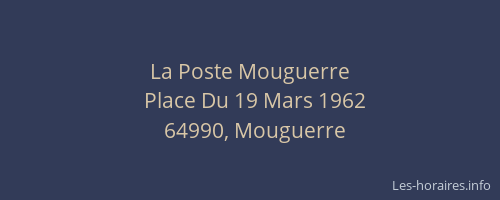 La Poste Mouguerre
