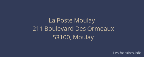 La Poste Moulay