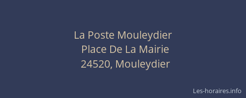 La Poste Mouleydier