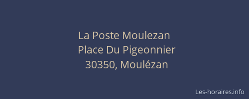 La Poste Moulezan