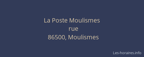 La Poste Moulismes
