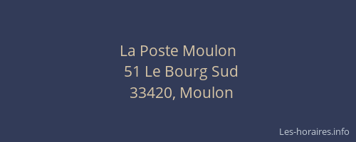 La Poste Moulon