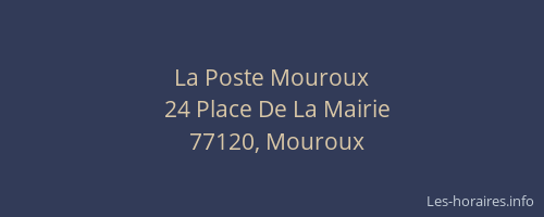 La Poste Mouroux