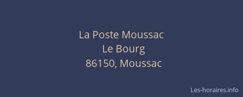 La Poste Moussac
