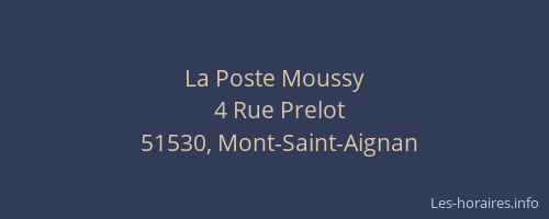 La Poste Moussy