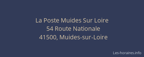 La Poste Muides Sur Loire
