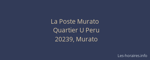 La Poste Murato