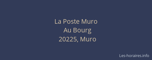 La Poste Muro