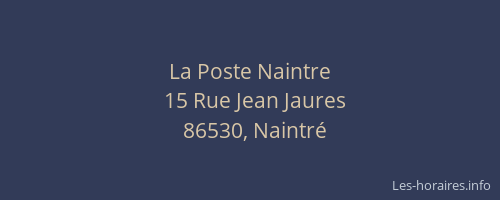 La Poste Naintre