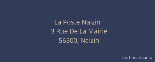 La Poste Naizin