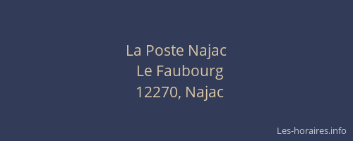 La Poste Najac