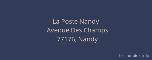 La Poste Nandy