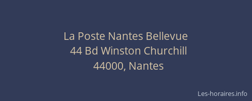 La Poste Nantes Bellevue