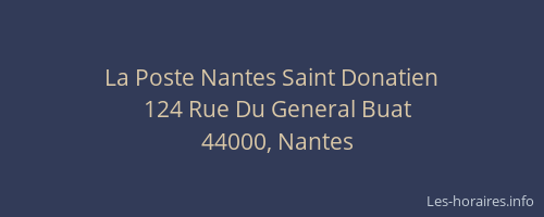 La Poste Nantes Saint Donatien