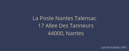 La Poste Nantes Talensac