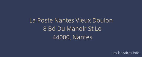 La Poste Nantes Vieux Doulon