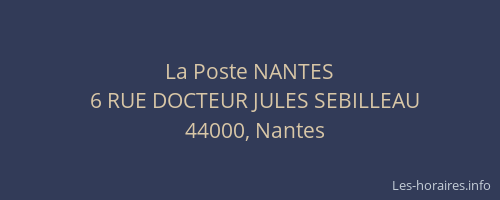 La Poste NANTES