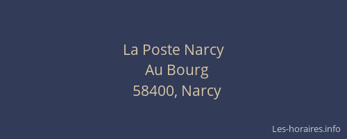 La Poste Narcy