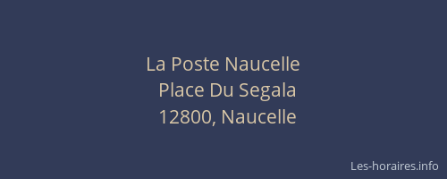 La Poste Naucelle
