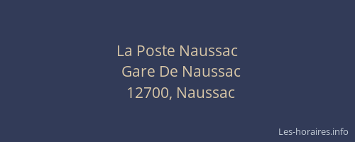 La Poste Naussac