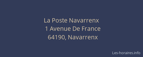 La Poste Navarrenx