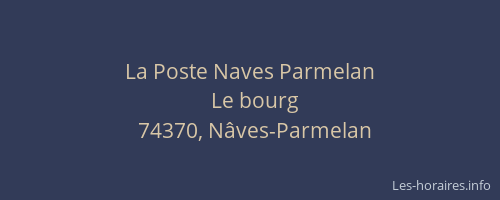 La Poste Naves Parmelan