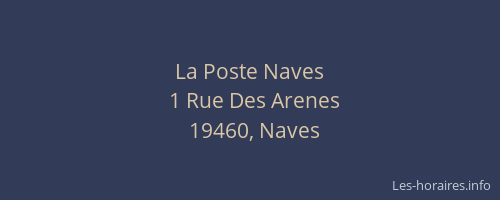 La Poste Naves