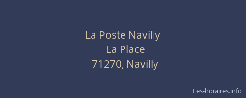La Poste Navilly