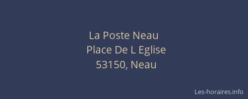 La Poste Neau