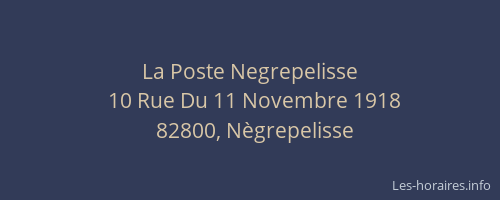 La Poste Negrepelisse